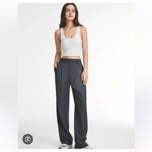 Slate Wide-Leg Pants Daisy Grace trousers size Xs long NWT